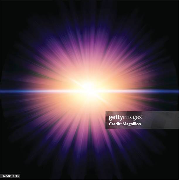 star burst - solar flare stock illustrations