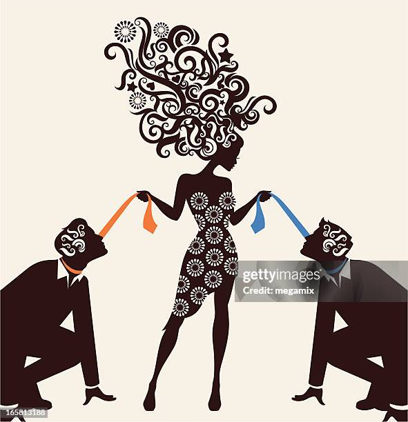 dominant woman. - too small stock illustrations