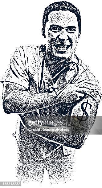 healthcare cost - frustrated doctor stock illustrations