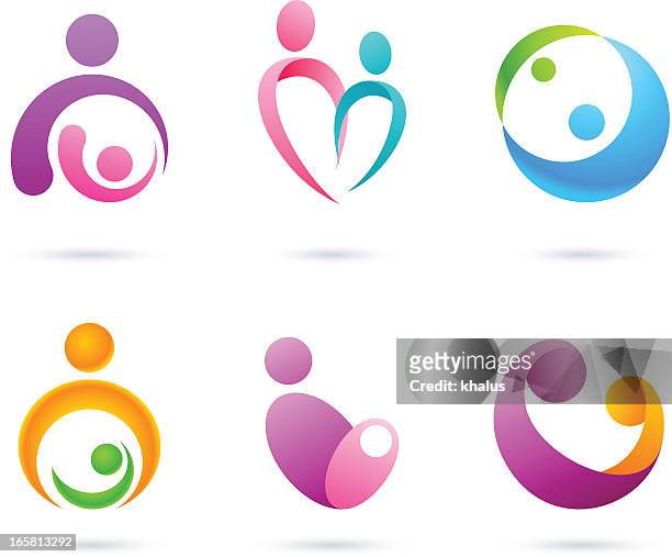 mother & baby - clip art family stock illustrations