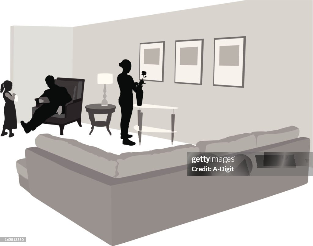 Family Space Vector Silhouette High-Res Vector Graphic - Getty Images