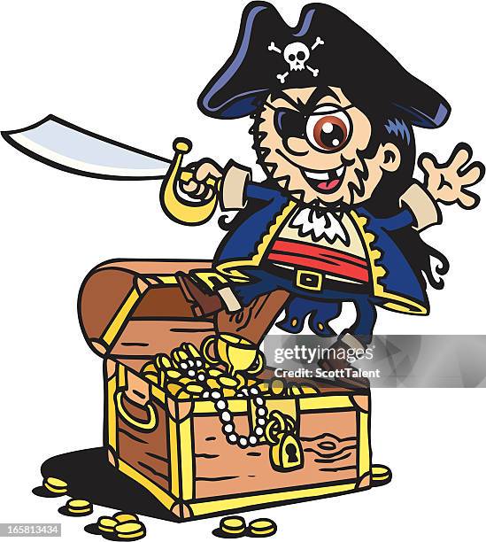 stockillustraties, clipart, cartoons en iconen met pirate's gold! - brown moustache cutout