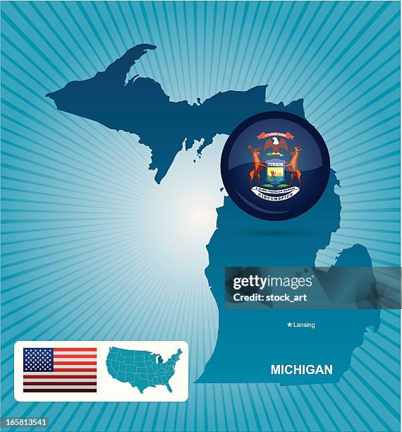 Mainus Michigan 222 Michigan Attractions High Res Illustrations - Getty Images