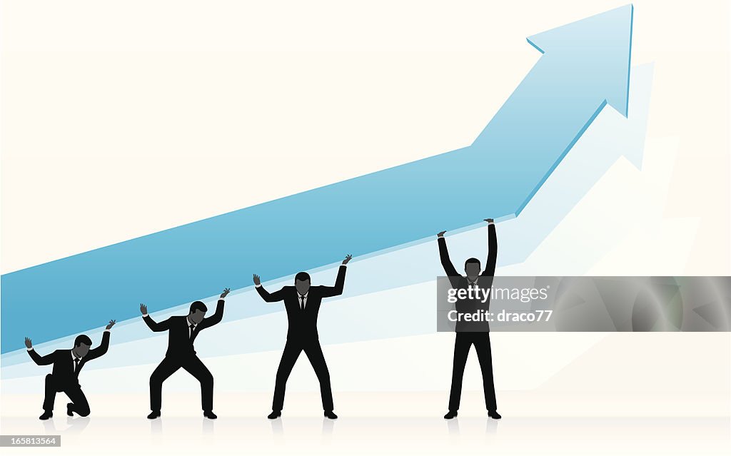 Gráfico de crescimento esforços