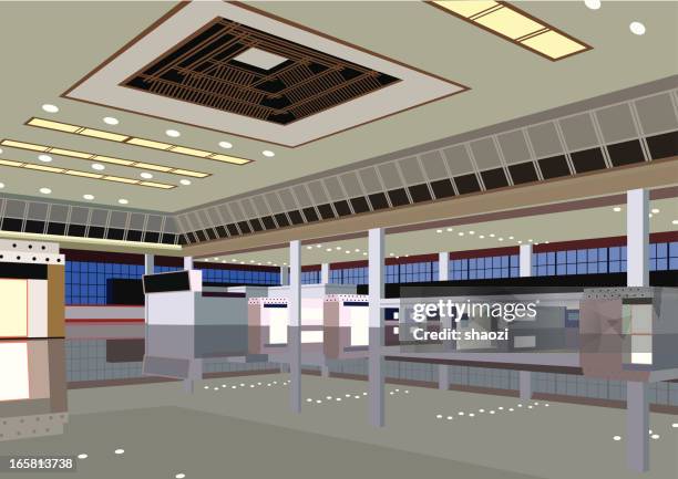 lobby - garage floor stock illustrations