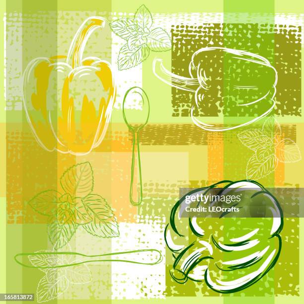 abstract bell pepper background - mint background stock illustrations