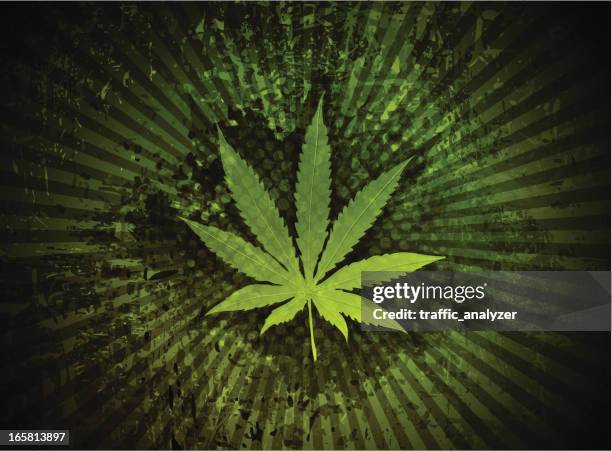 marijuana background - hemp leaf stock illustrations