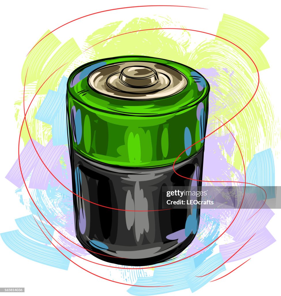 Colorful Alkaline Battery