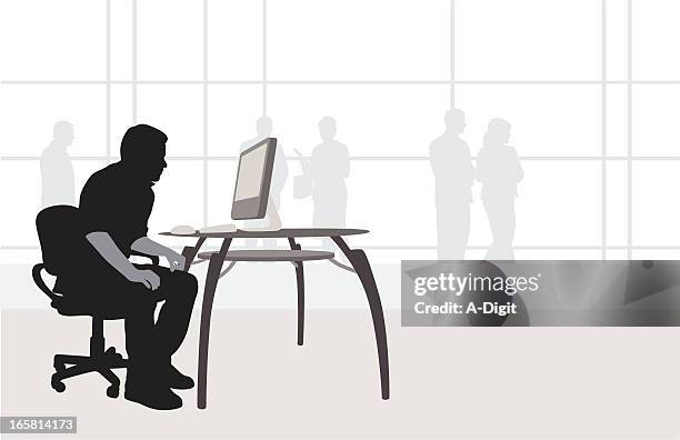 958 Desktop Computer Silhouette Stock Photos, High-Res Pictures, and ...