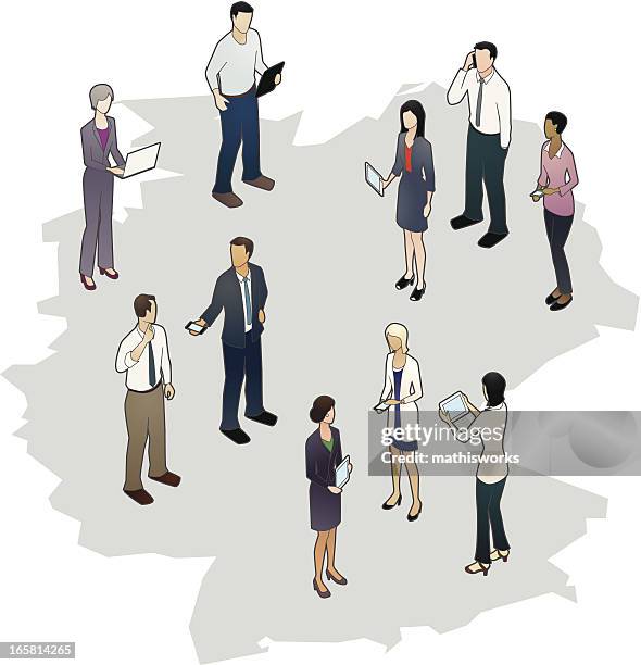 germany map with people - man reading tablet stock illustrations