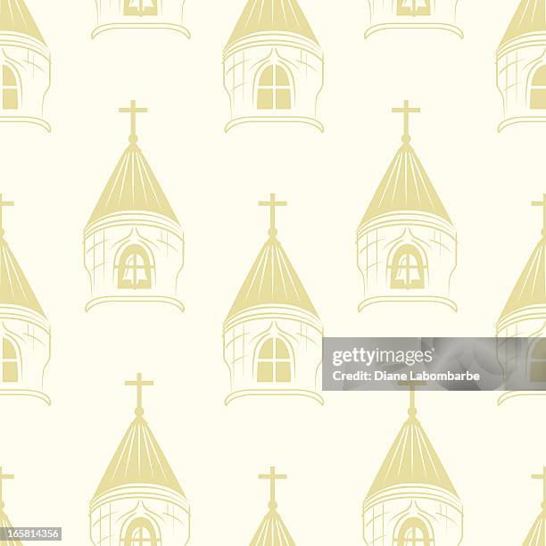 ilustraciones, imágenes clip art, dibujos animados e iconos de stock de iglesia chapitel patrón - aguja chapitel