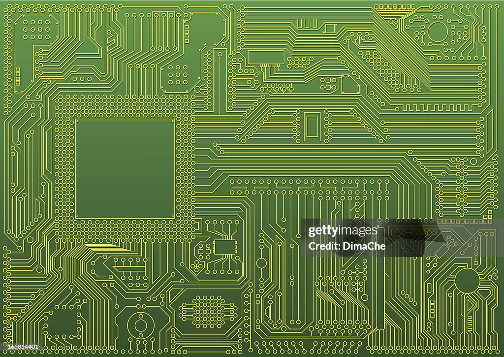 Abstract Microchip Background High-Res Vector Graphic - Getty Images