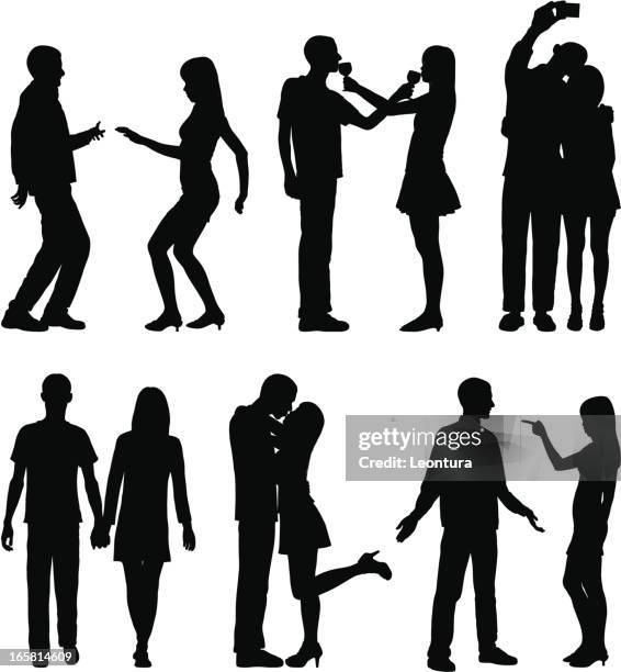 dating - man dancing alone stock illustrations