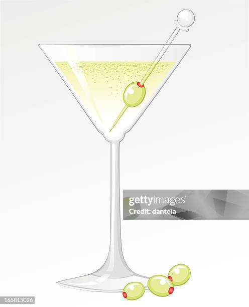 martini - vermouth stock illustrations