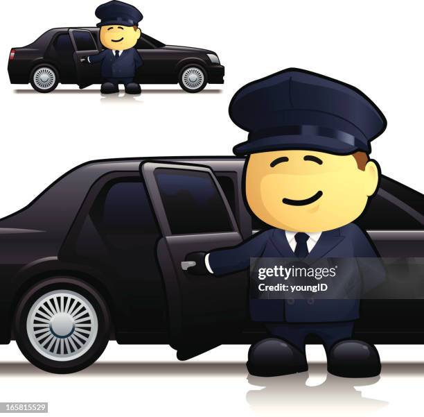 driver - car door open stock illustrations