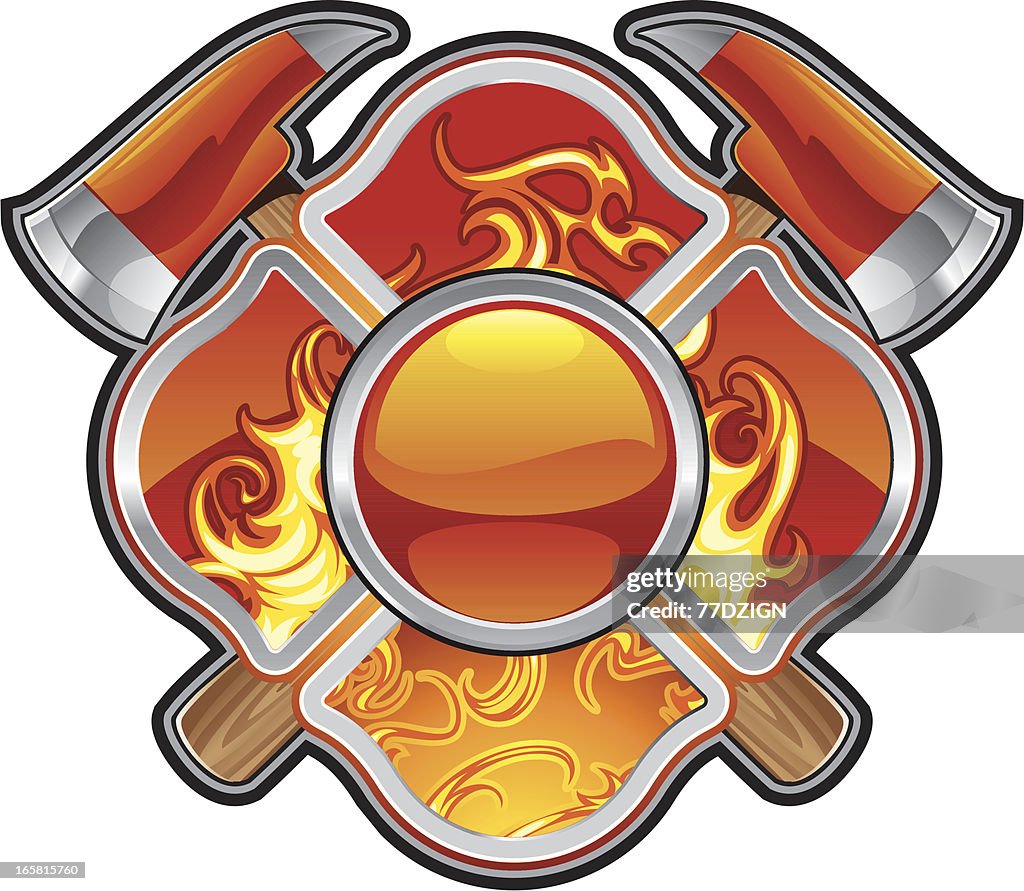 Cross Main Firefighting Fire Fighter Cross And Flames High-Res Vector Graphic - Getty Images