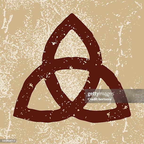 ancient symbols: knot - celtic knot stock illustrations