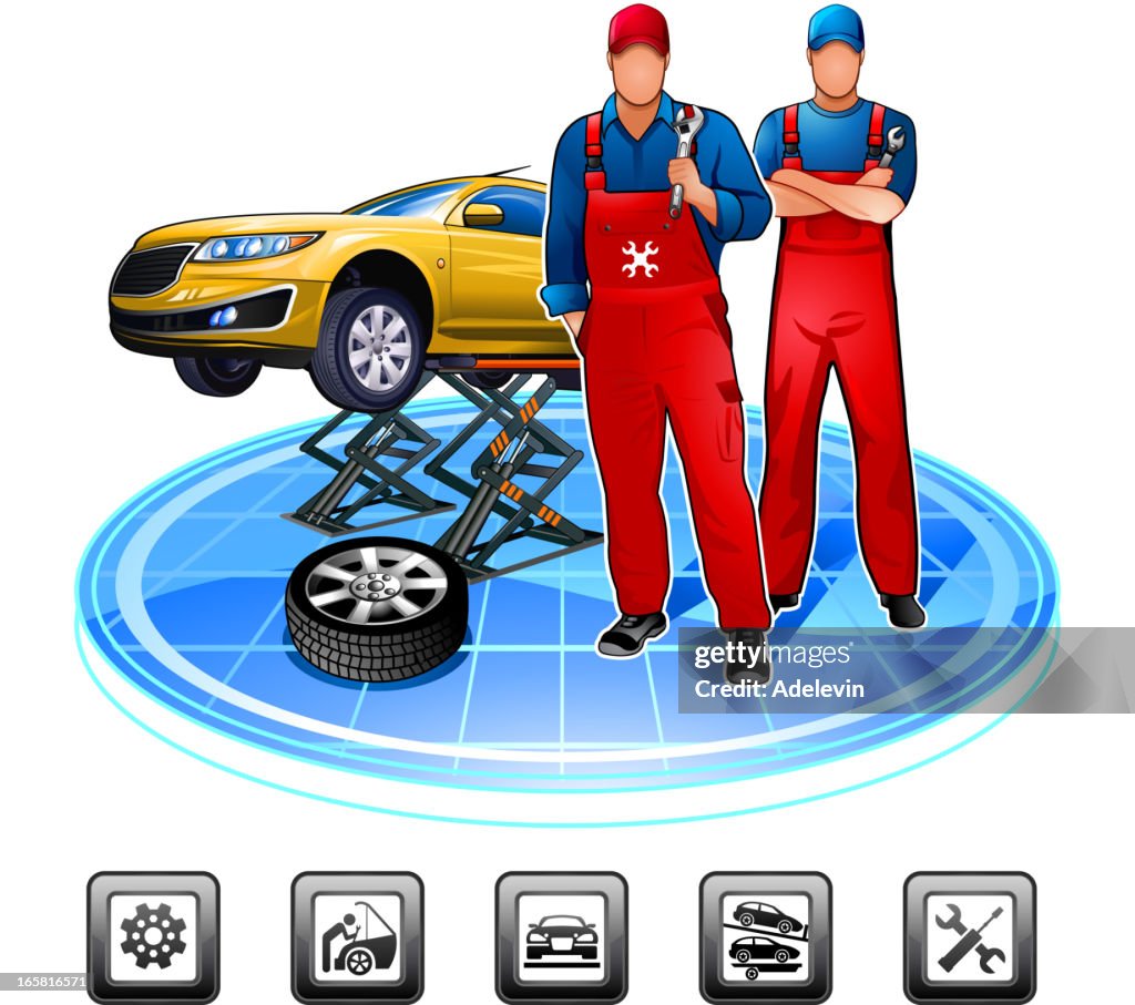 Mechanic Graphics Vector Mechanic Vector