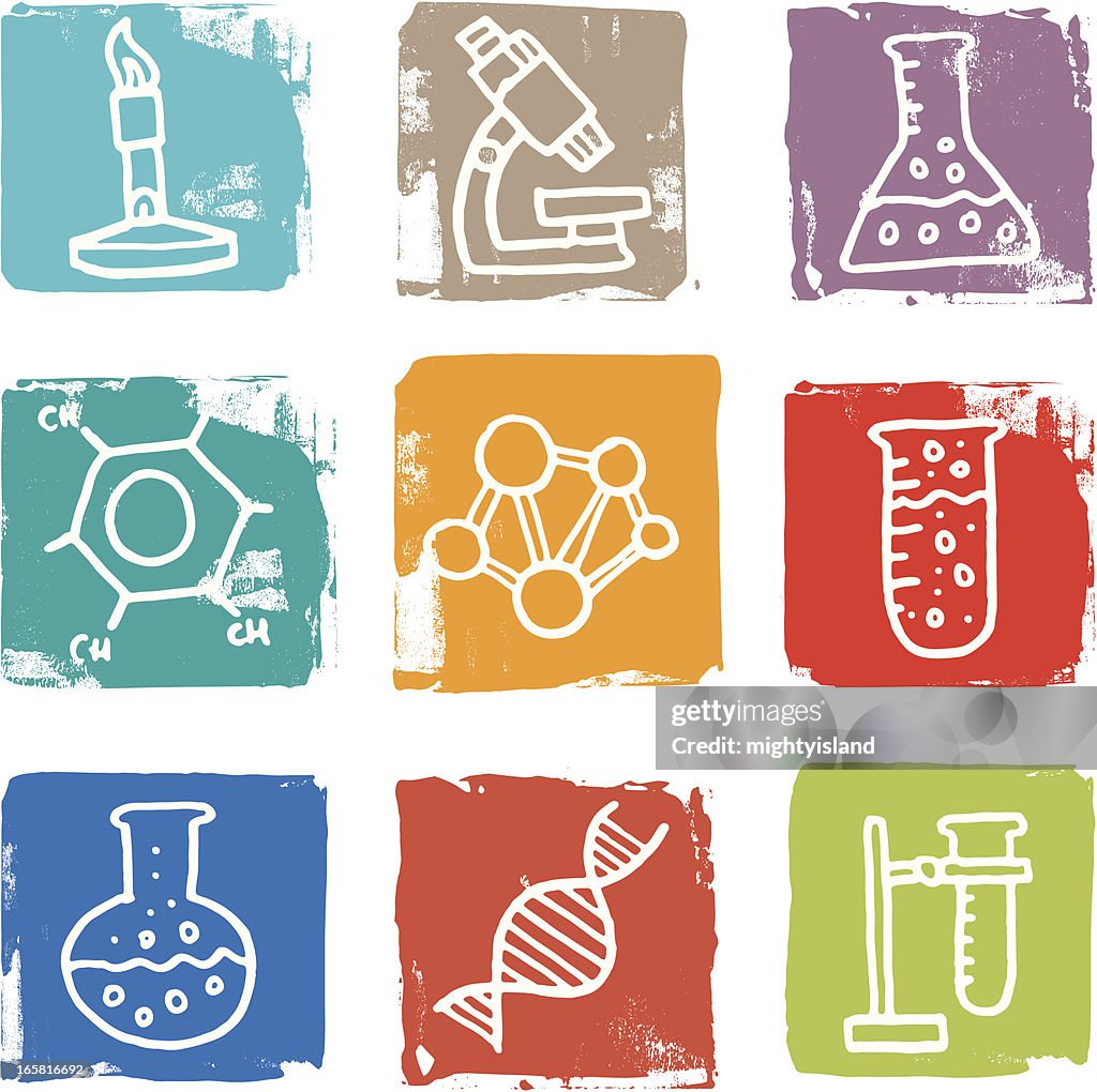 Science And Chemistry Icon Blocks High-Res Vector Graphic - Getty Images