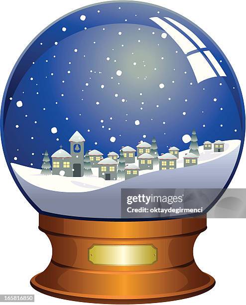 snow globe - snow globe isolated stock illustrations