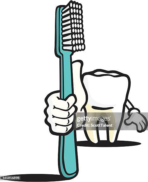 tooth guy - dental calculus stock illustrations