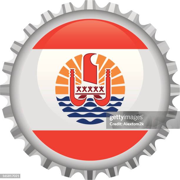 french polynesia bottle top - french polynesia stock illustrations
