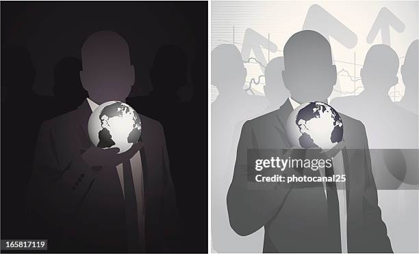 discover the global business - conquer world stock illustrations