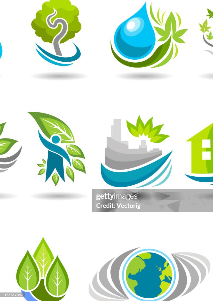 Computer Environment Symbol Environment Symbols High-Res Vector Graphic - Getty Images