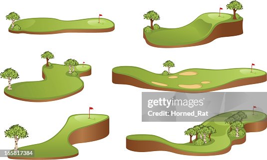 Golf Course Shape Vector Golf Course High-Res Vector Graphic - Getty Images