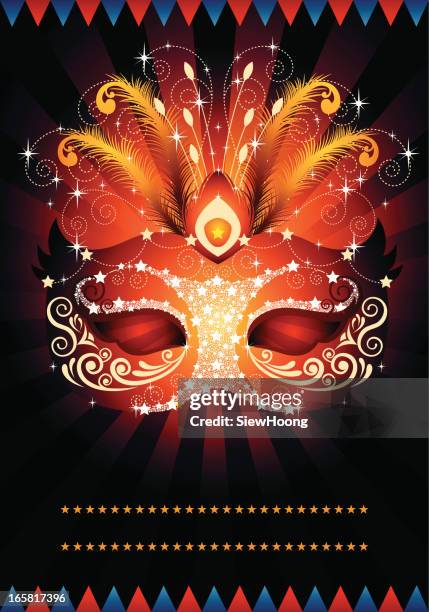 masquerade mask - masquerade mask stock illustrations