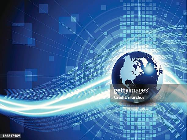 460 Binary World Map High Res Illustrations - Getty Images