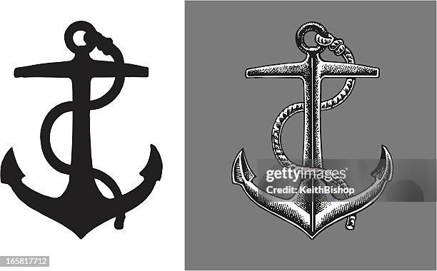 illustrations, cliparts, dessins animés et icônes de ship une ancre - anchor illustration