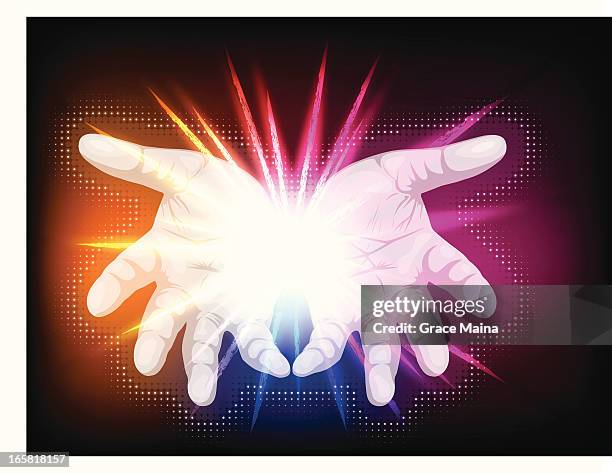 ilustraciones, imágenes clip art, dibujos animados e iconos de stock de abrir las manos. vector - manos ahuecadas