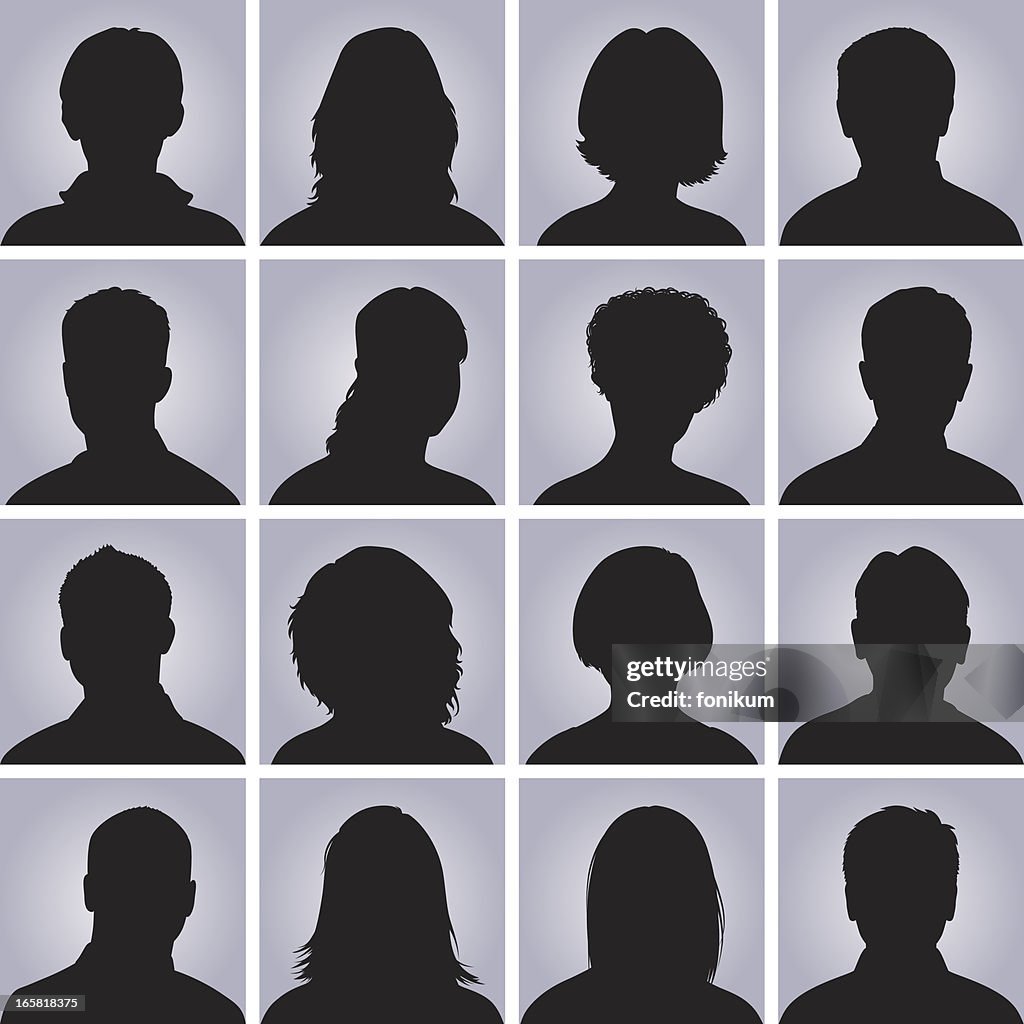 Head Silhouette Icons