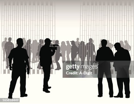 Security'n Video Vector Silhouette Security'n Video Vector Silhouette