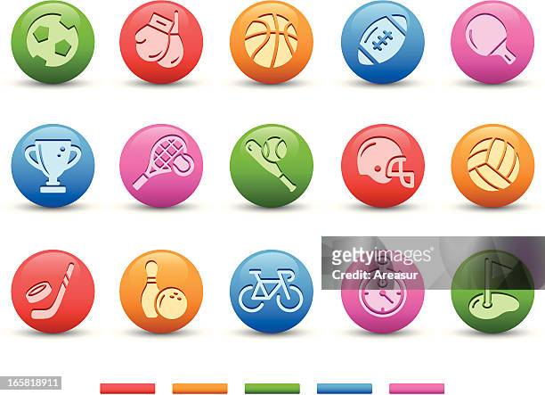 sport symbole/satin-serie - pelota stock-grafiken, -clipart, -cartoons und -symbole