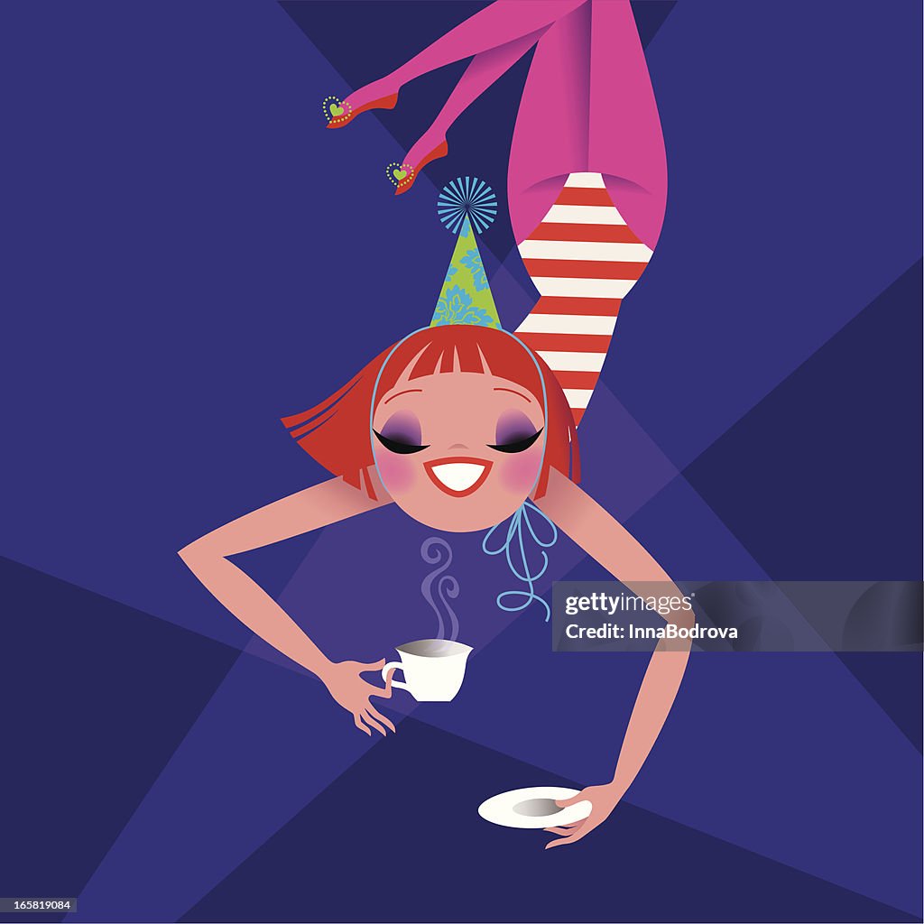 Female Trapeze Artist.