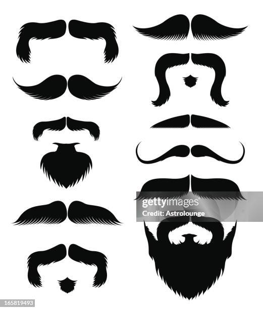 mustache and beards - 有坑紱的 幅插畫檔、美工圖案、卡通及圖標