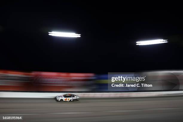 Kevin Harvick, driver of the Mobil 1 Take 5 Ford, drives during the NASCAR Cup Series Cook Out Southern 500 at Darlington Raceway on September 03,...