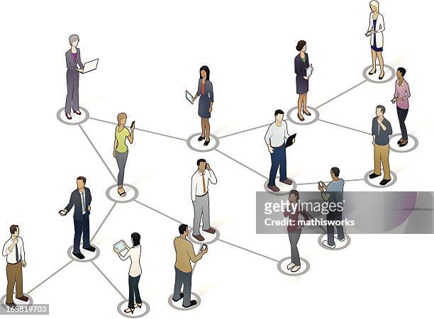 viral marketing illustration - network diagram stock illustrations