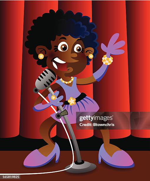 cool singer - nightclub singer stock illustrations
