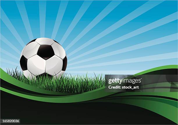 soccer background - empty stadium stock illustrations