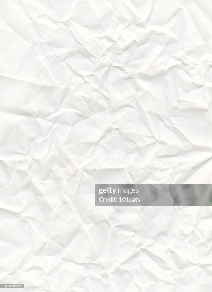 Large Rippable Paper Big Size Crumpled White Paper High-Res Stock Photo - Getty Images