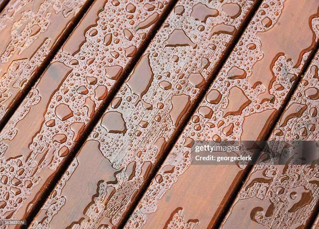 Wet Outdoor Decking Surface