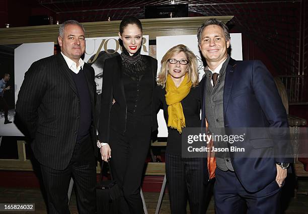 Alan Katz, model Coco Rocha, Cynthia Lewis and DuJour Media Founder Jason Binn attend the DuJour Magazine Gala With Coco Rocha & Nigel Barker...