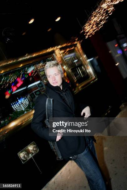 The jazz trumpeter, Chris Botti performing at the Blue Note on Thursday night, December 8, 2005.This image:Mr. Botti outside the Blue Note after the...