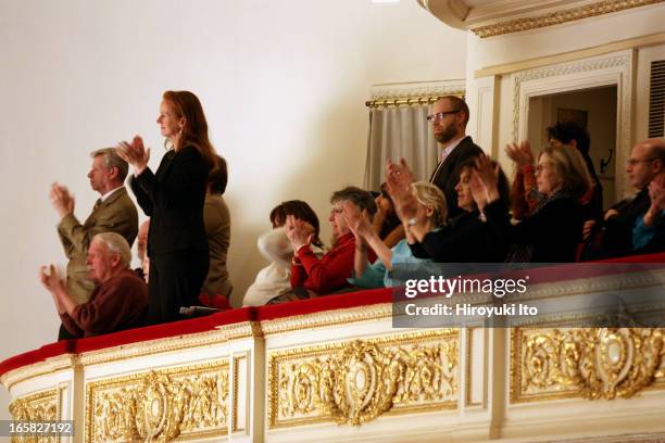 The baritone Dmitri Hvorostovsky, accompanied by Ivari Ilja on piano, performed the songs by Rachmaninoff and Georgy Sviridov at Carnegie Hall on...