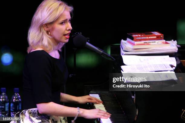 Nellie McKay performing in Lincoln Center's American Songbook series at the Allen Room on Saturday night, February 25, 2006.