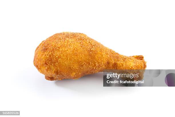 fried chicken leg - breaded stock pictures, royalty-free photos & images