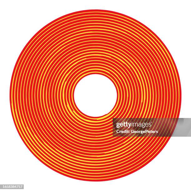 concentric spiral vector - extreme weather radar stock illustrations